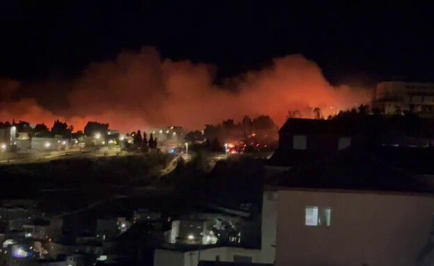 ירושלים: שרפה פרצה ליד בסיס "עופרית" בהר הצופים