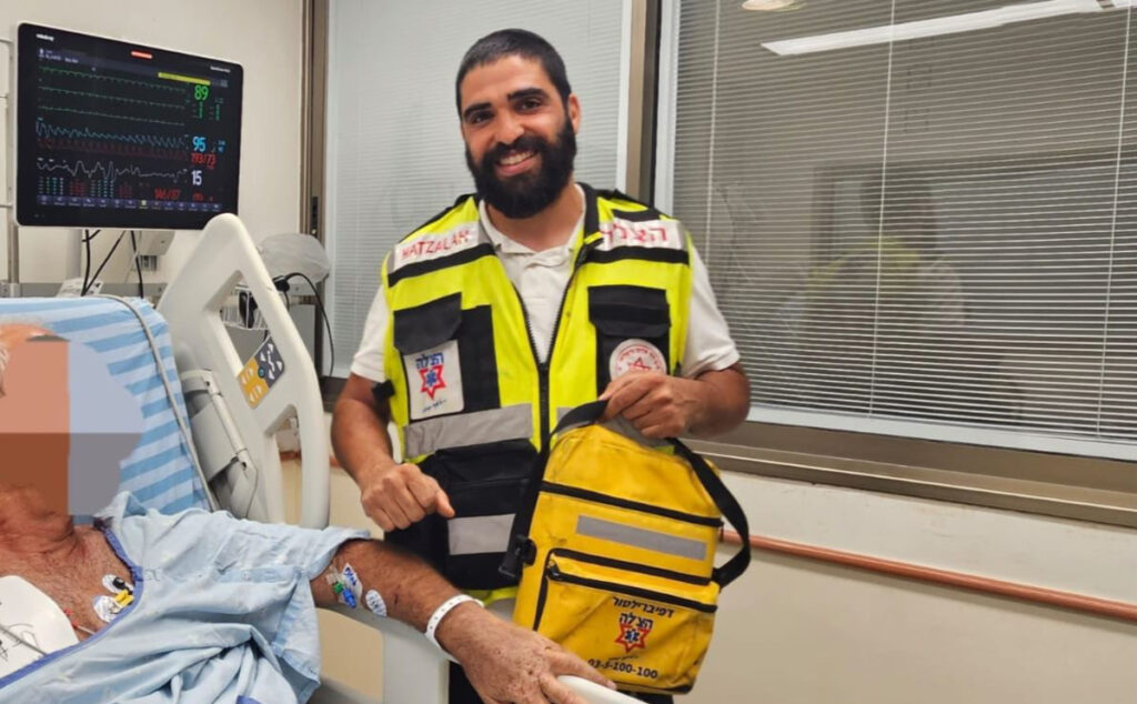 מדהים: מתנדב הצלה הגיע בטעות למוסך והציל חיים
