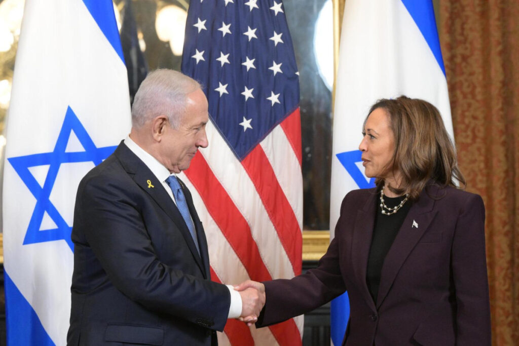 קמלה האריס נפגשה עם בנימין נתניהו: "הגיע הזמן להפסקת אש"