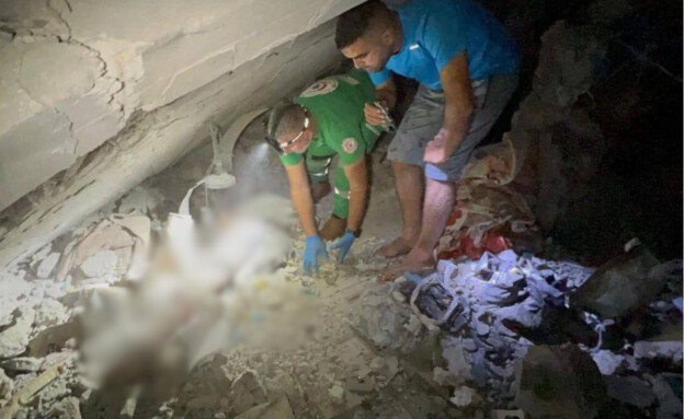צה"ל תקף מפקדת מחבלים בבי"ס ברצועה; דיווח בעזה: 100 נהרגו