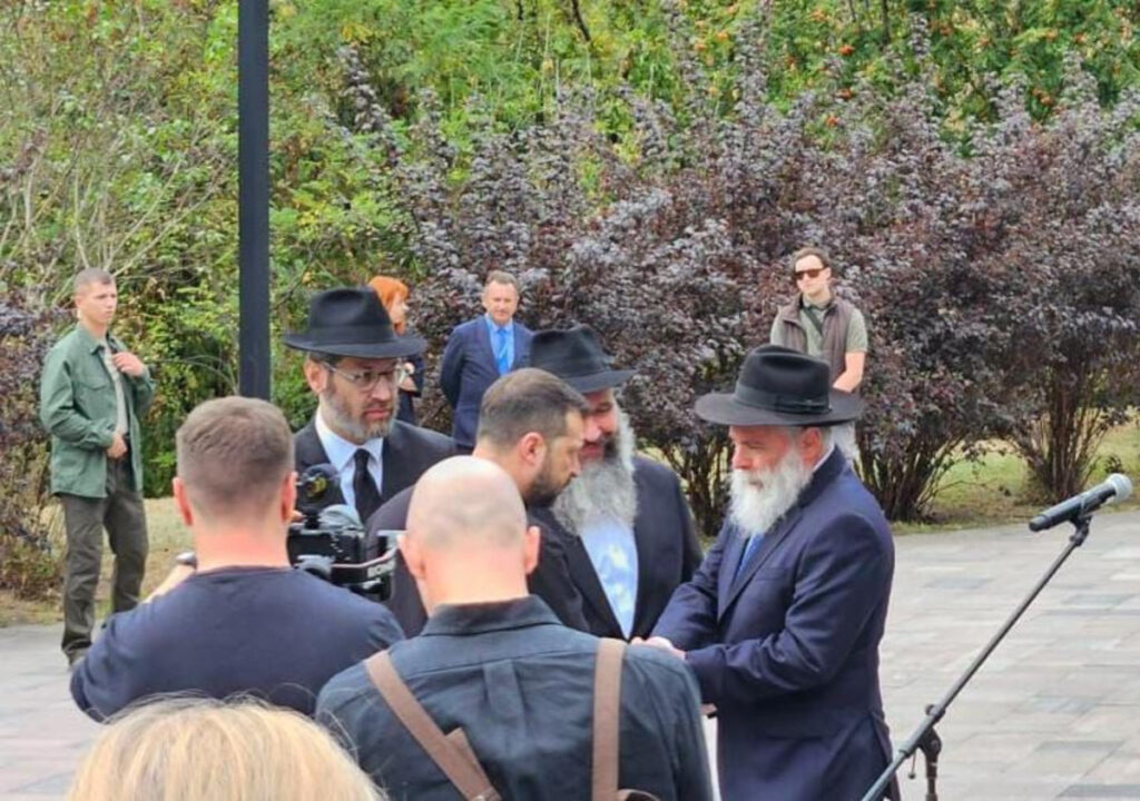 הטקס המרגש בבאבי יאר בנוכחות זלנסקי ונציגי הקהילה היהודית