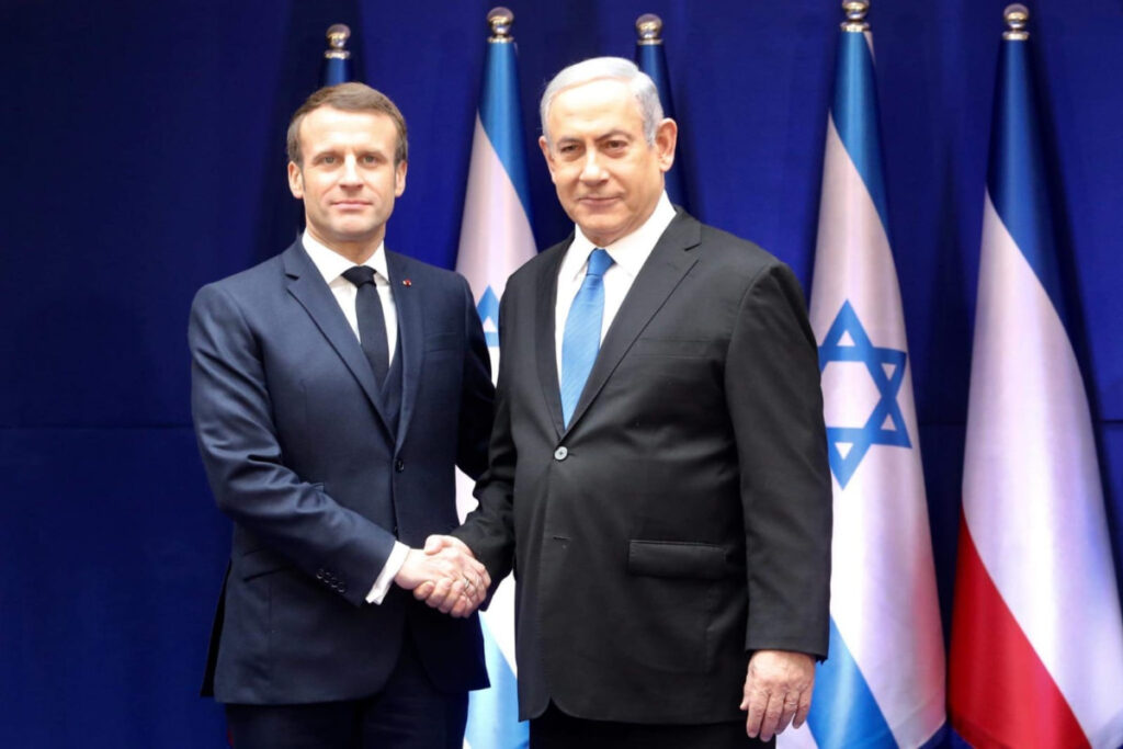 מקרון נגד נתניהו: "שלא ישכח שארצו נוצרה בהחלטת האו"ם"