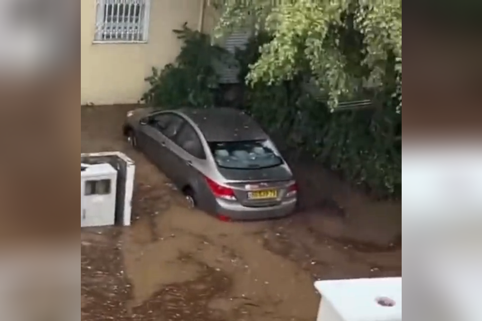 196 מילימטר גשם ב-4 שעות: שיא כל הזמנים בישראל נרשם בזכרון יעקב