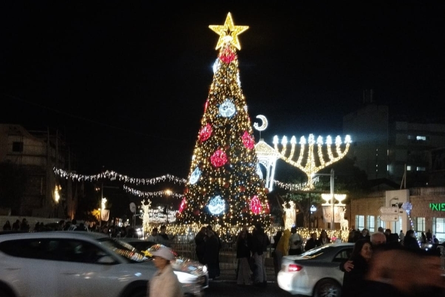 חנוכייה ועץ אשוח, בין עזה לחיפה