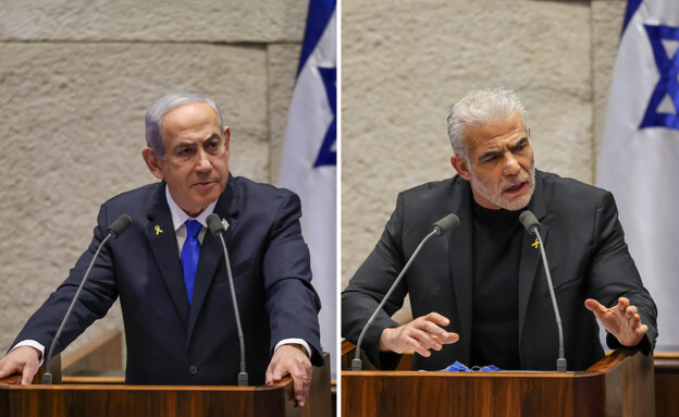 ישיר מדיון "40 חתימות": נתניהו ולפיד נואמים במליאה