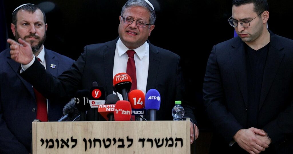 שר הימין הקיצוני בן גביר ומפלגתו יתפטרו מממשלת נתניהו אם תאושר עסקת שחרור בני הערובה – ישראל חדשות