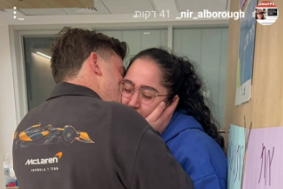 "הלב שלם": אחרי 477 ימים בשבי – לירי אלבג התאחדה עם בן זוגה