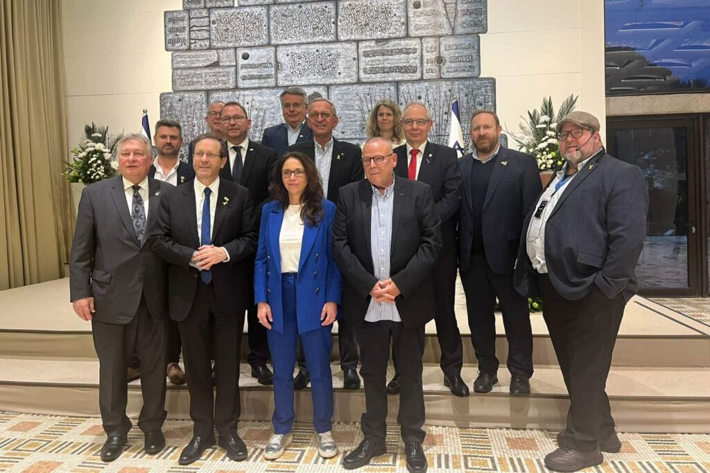 משלחת איגודים מקצועיים גרמנית בביקור סולידריות בארץ נפגשה עם נשיא המדינה ועם יו"ר ההסתדרות