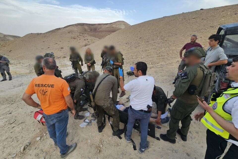 לאחר שנחבל במהלך טיול במדבר יהודה: מטייל חולץ במבצע משולב