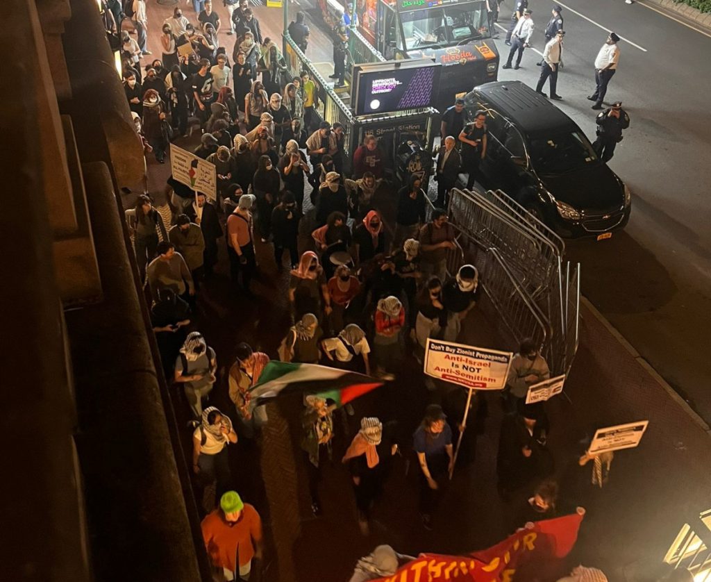 הפגנות פרו פלסטיניות משמעותיות באוניברסיטת קולומביה