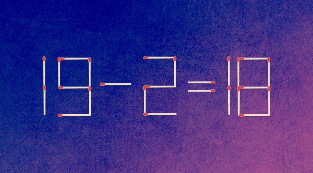 חידת גפרורים קשה: נסו לפתור את החידה תוך דקה אחת בלבד
