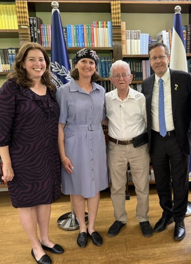 נשיא המדינה יצחק הרצוג אירח את חיים סולו, ניצול שואה בן 100